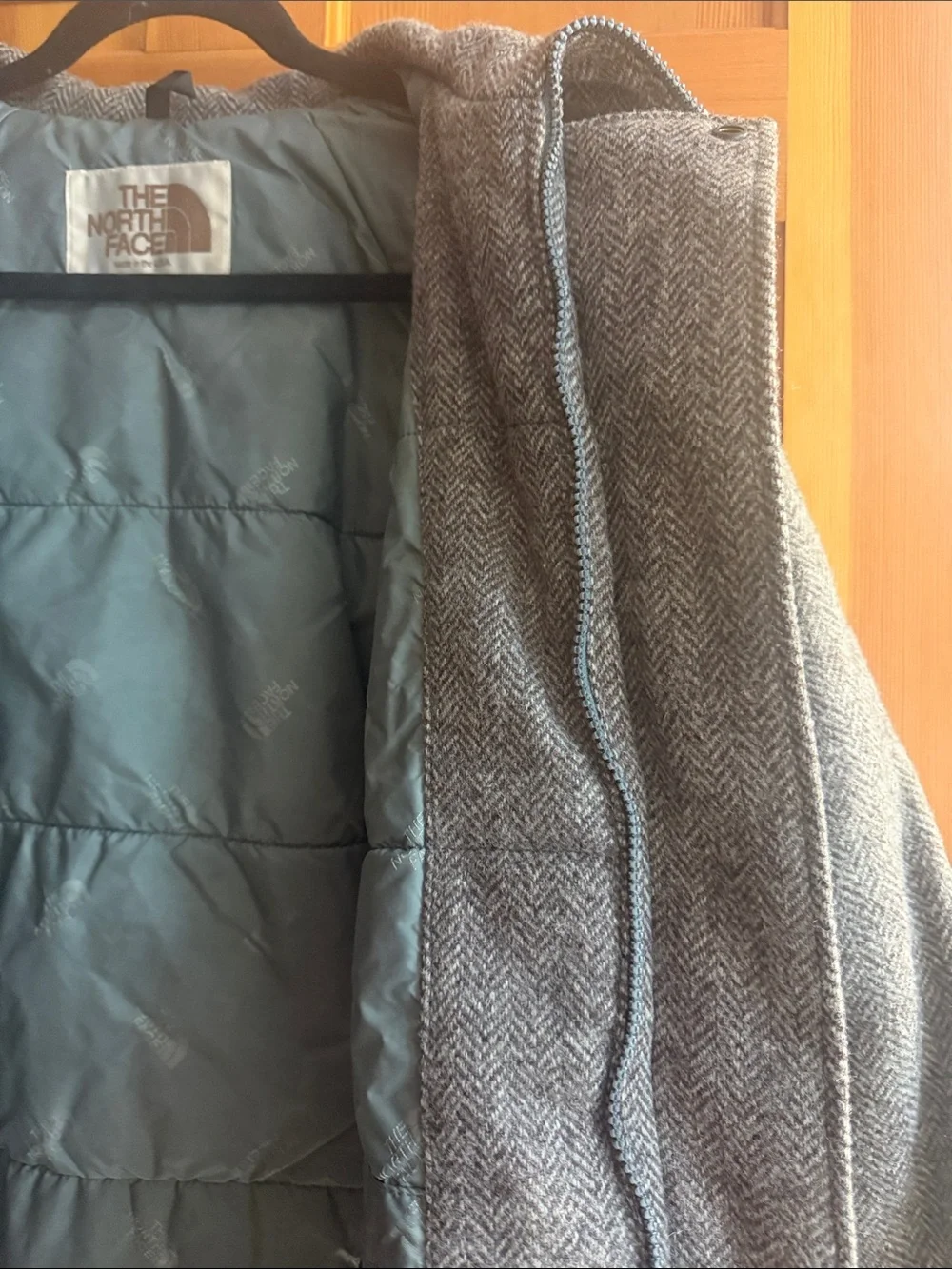 Vintage 1980s The North Face Made USA Wool Herringbone Jacket